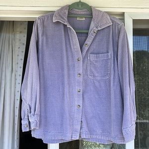 VINTAGE LL BEAN corduroy shirt | lilac sz M